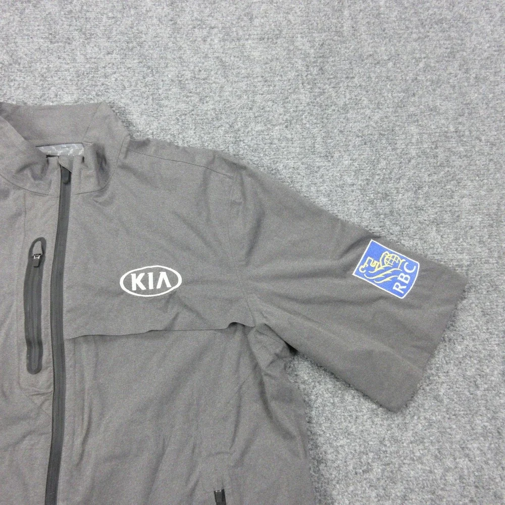 Greg Norman Jacket Mens Medium Short Sleeve Full‎ Zip Golf Windbreaker Kia RBC